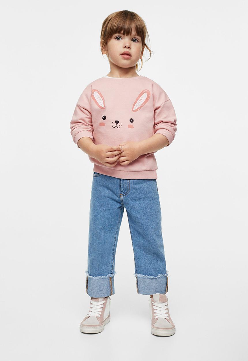MANGO - Sweatshirt rabbit - pink