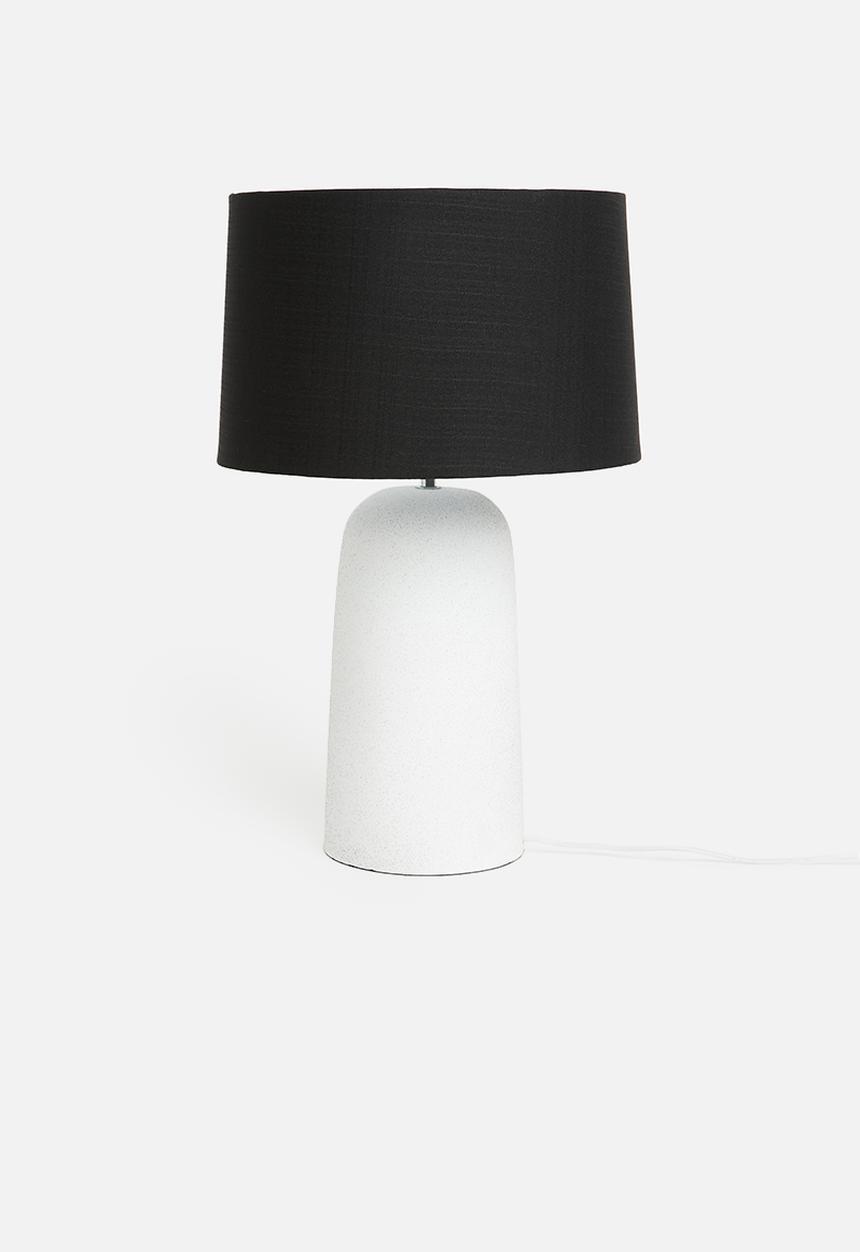 Sixth Floor - Tarma Lamp Textured - black and white