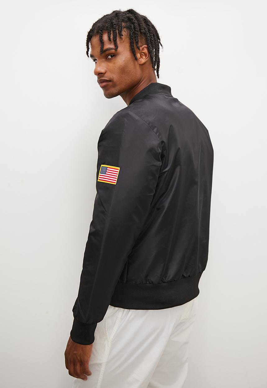 STYLE REPUBLIC - Padded nasa bomber jacket - black