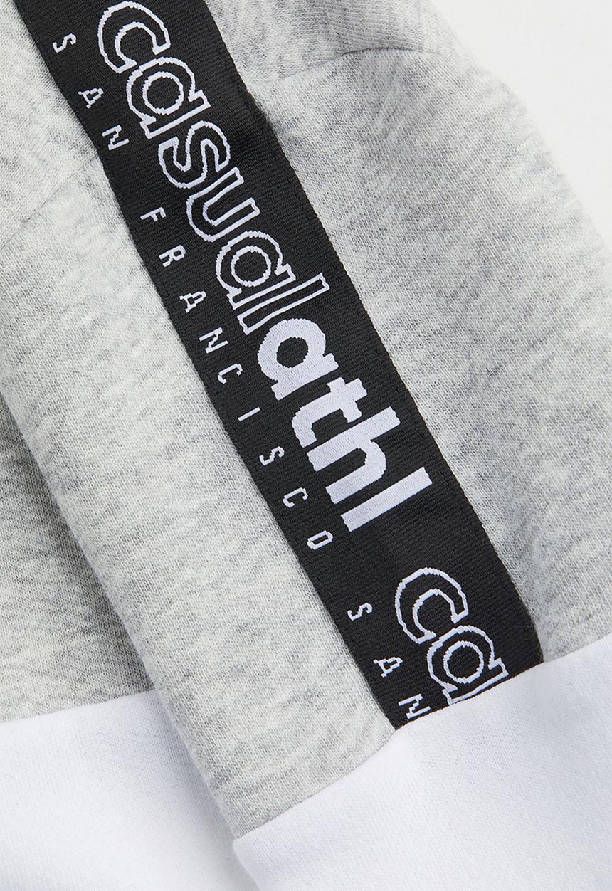 H&M - Hoodie - light grey marl/block-coloured