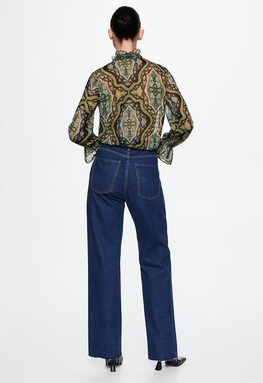 MANGO - Blouse carioca - green