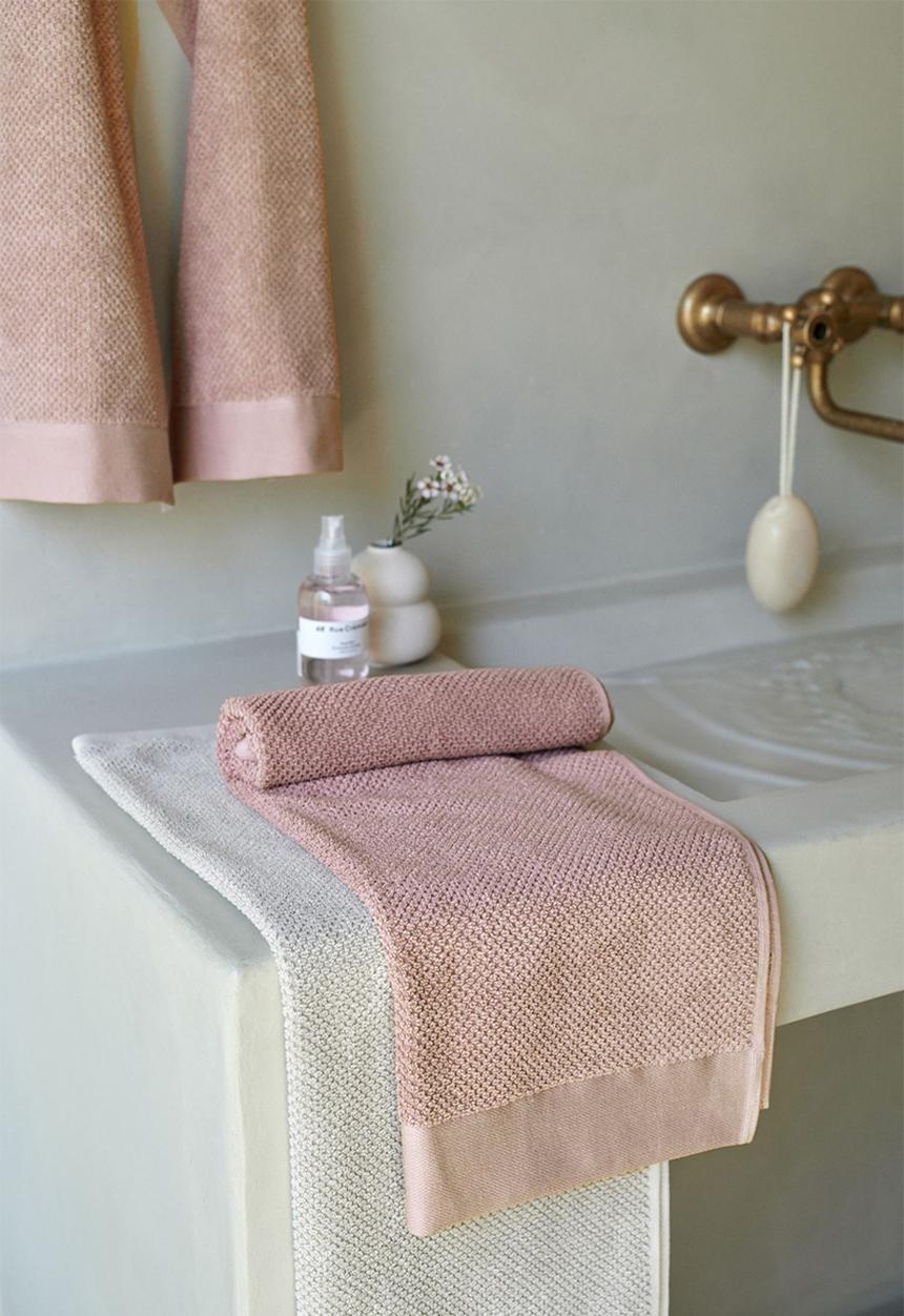 H&M - Cotton terry hand towel - pink