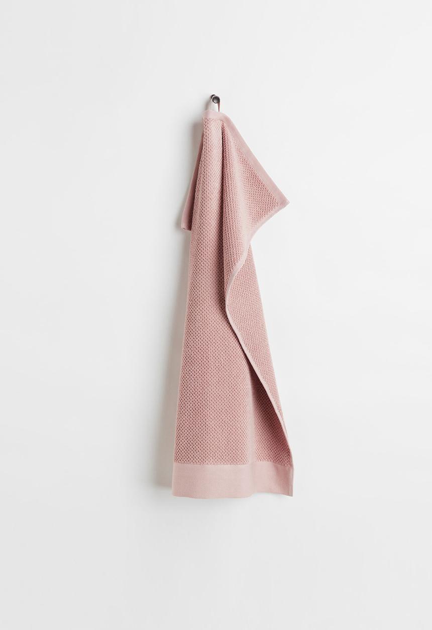 H&M - Cotton terry hand towel - pink
