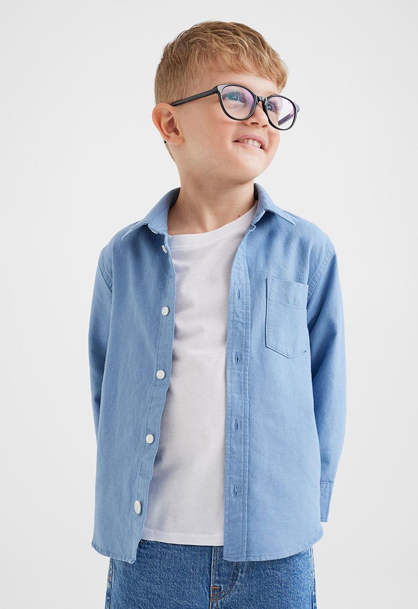 H&M - Cotton shirt - blue
