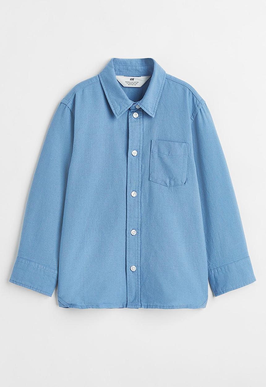 H&M - Cotton shirt - blue