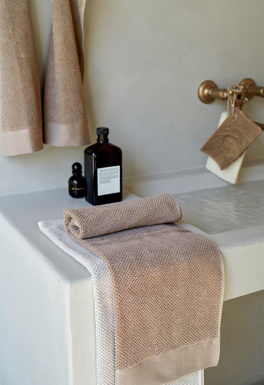 H&M - Cotton terry hand towel - beige