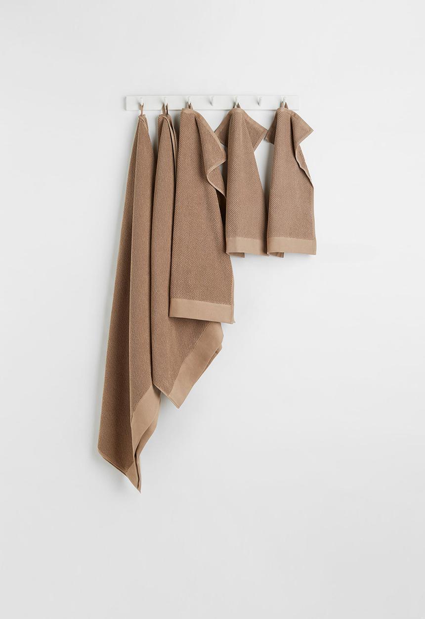 H&M - Cotton terry hand towel - beige