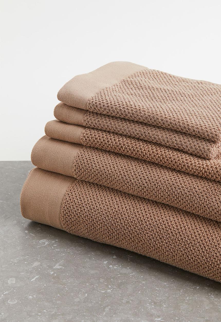 H&M - Cotton terry hand towel - beige