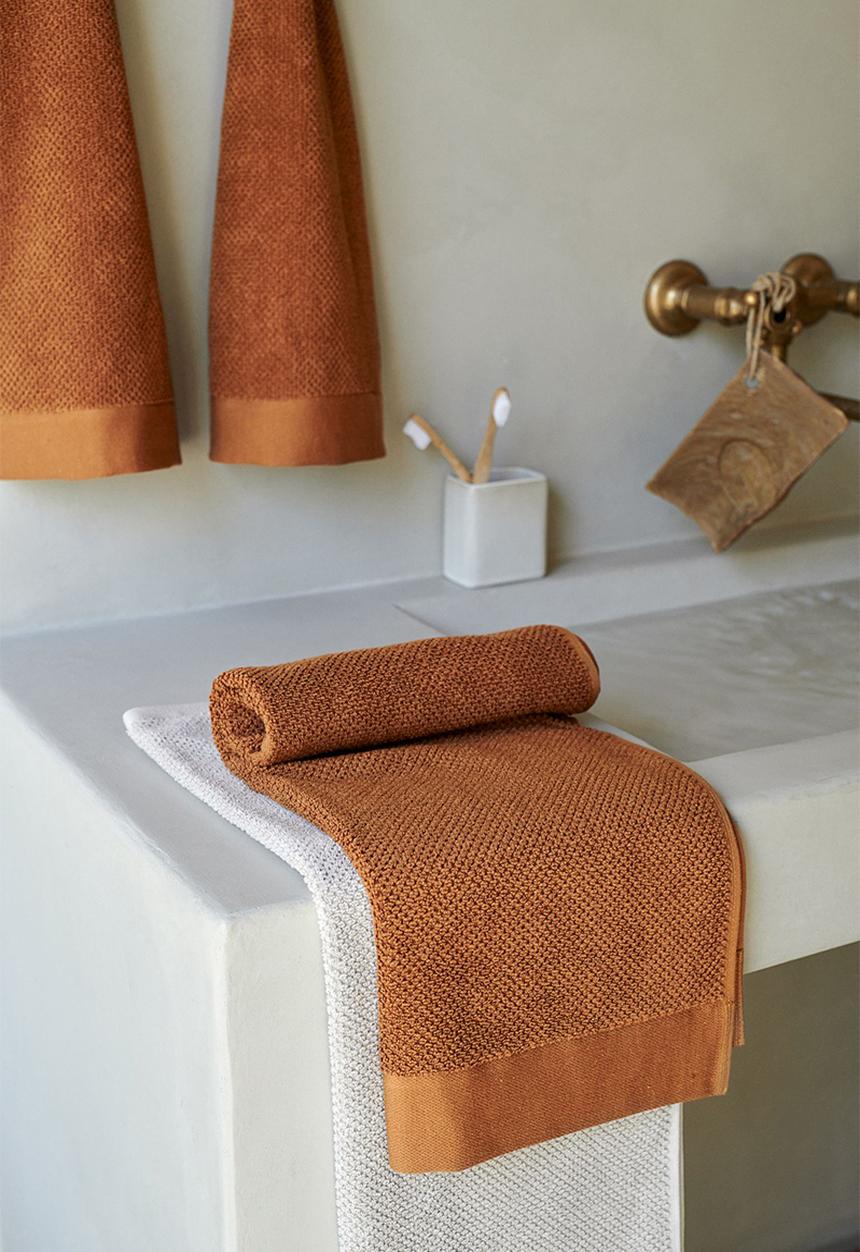 H&M - Cotton terry hand towel - brown