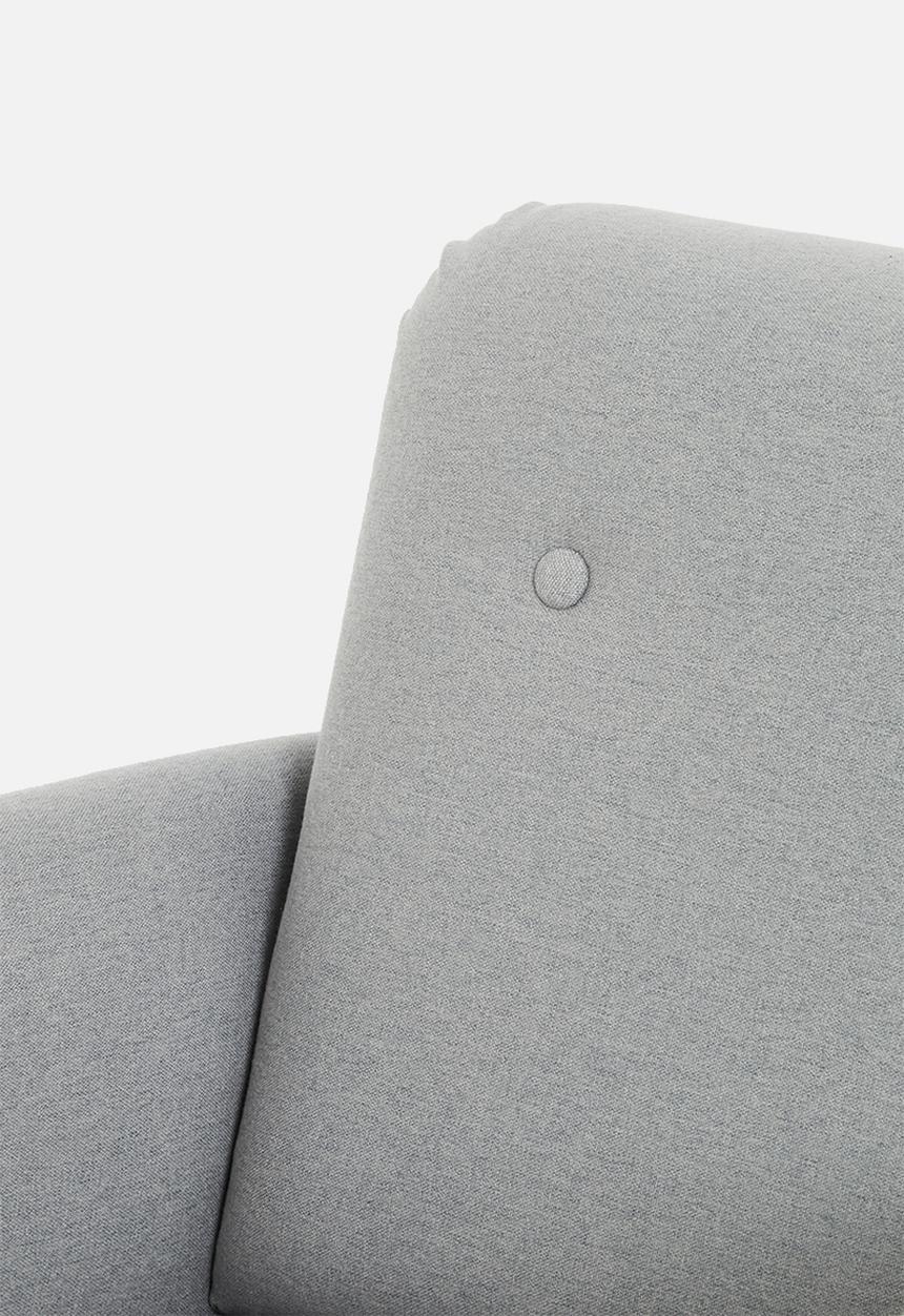 Sixth Floor - Elvi rocking accent chair - marshmallow grey
