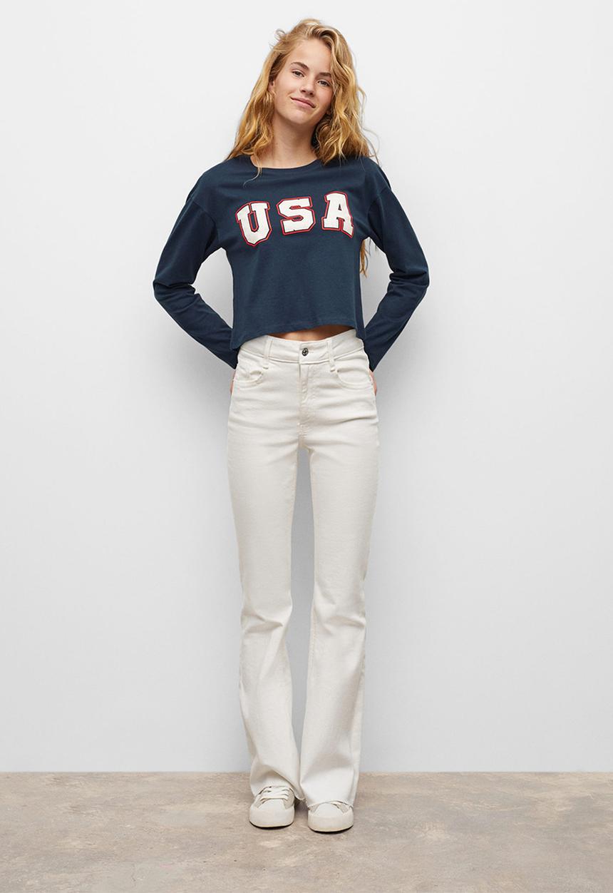 MANGO - T-shirt sweet - navy