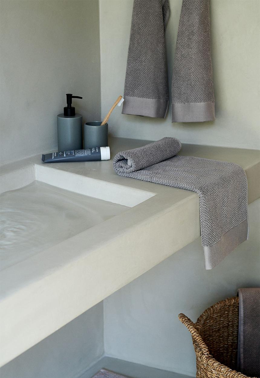 H&M - Cotton terry hand towel - grey