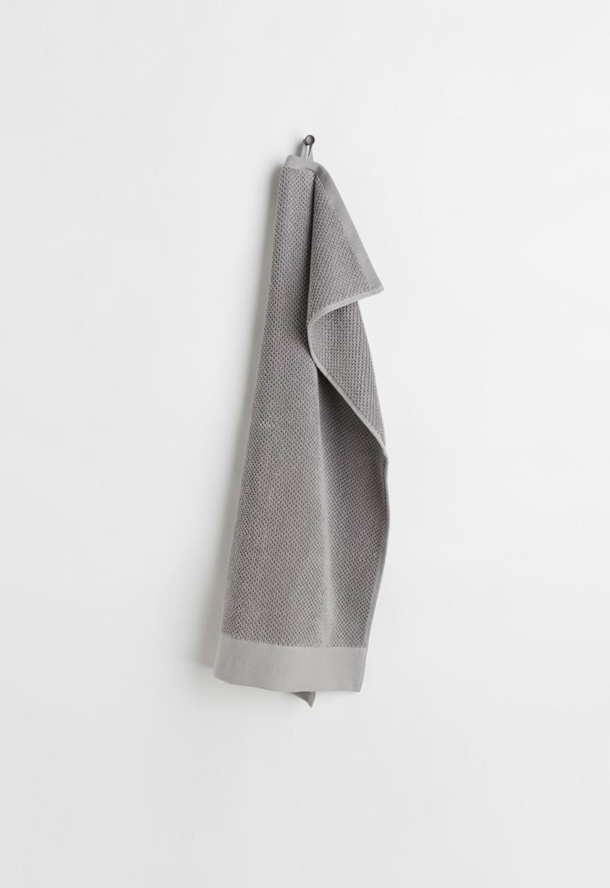 H&M - Cotton terry hand towel - grey