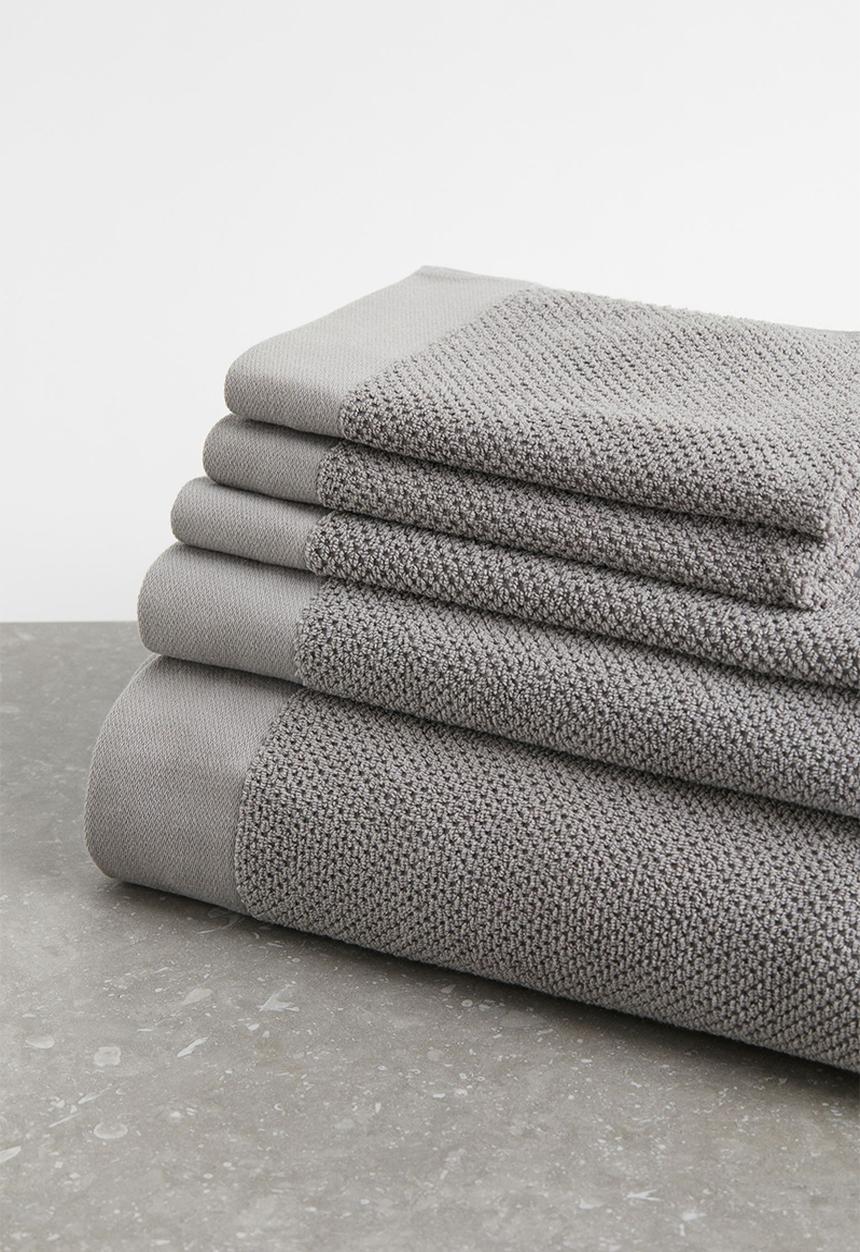 H&M - Cotton terry hand towel - grey