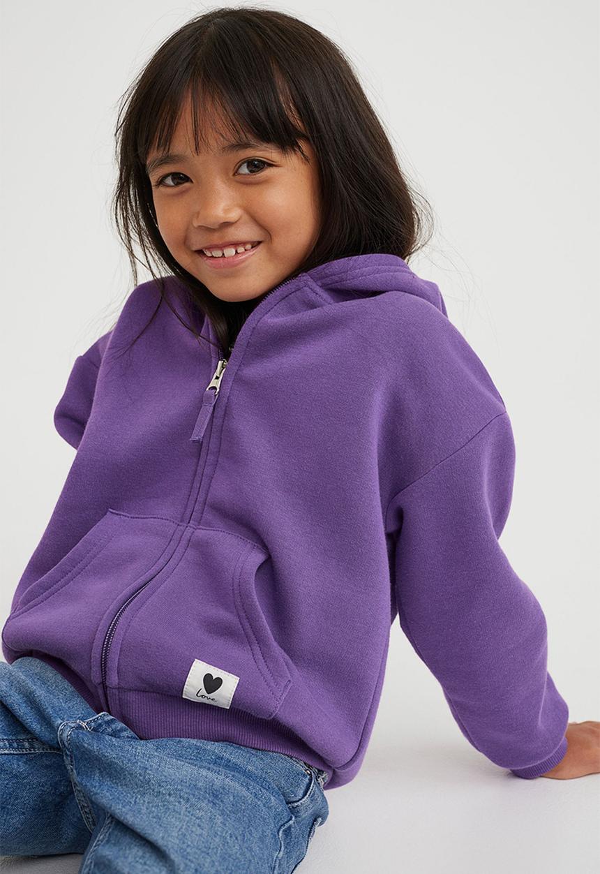 H&M - Zip-through hoodie - purple