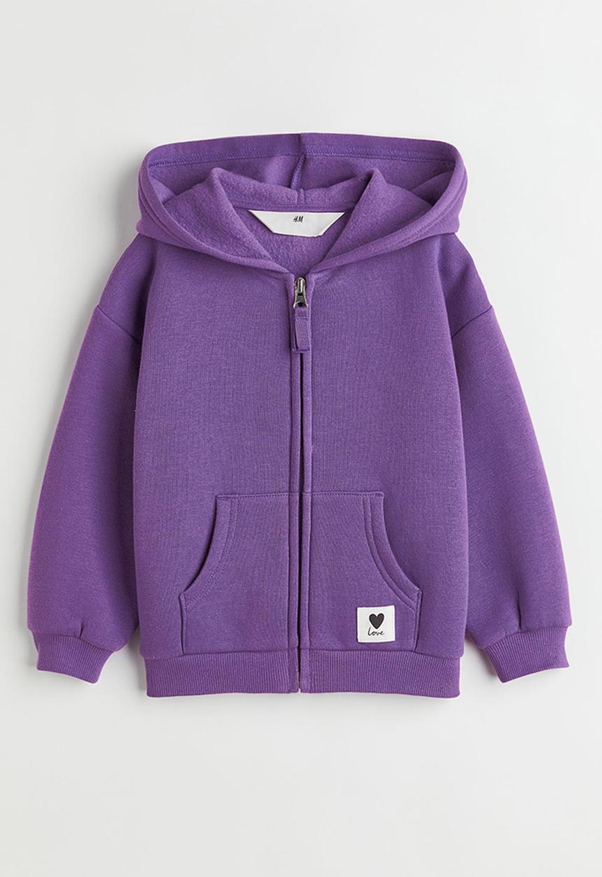 H&M - Zip-through hoodie - purple
