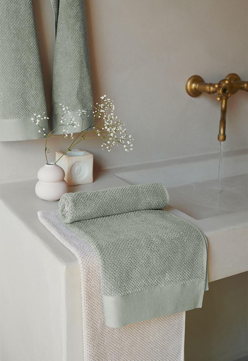 H&M - Cotton terry hand towel - green