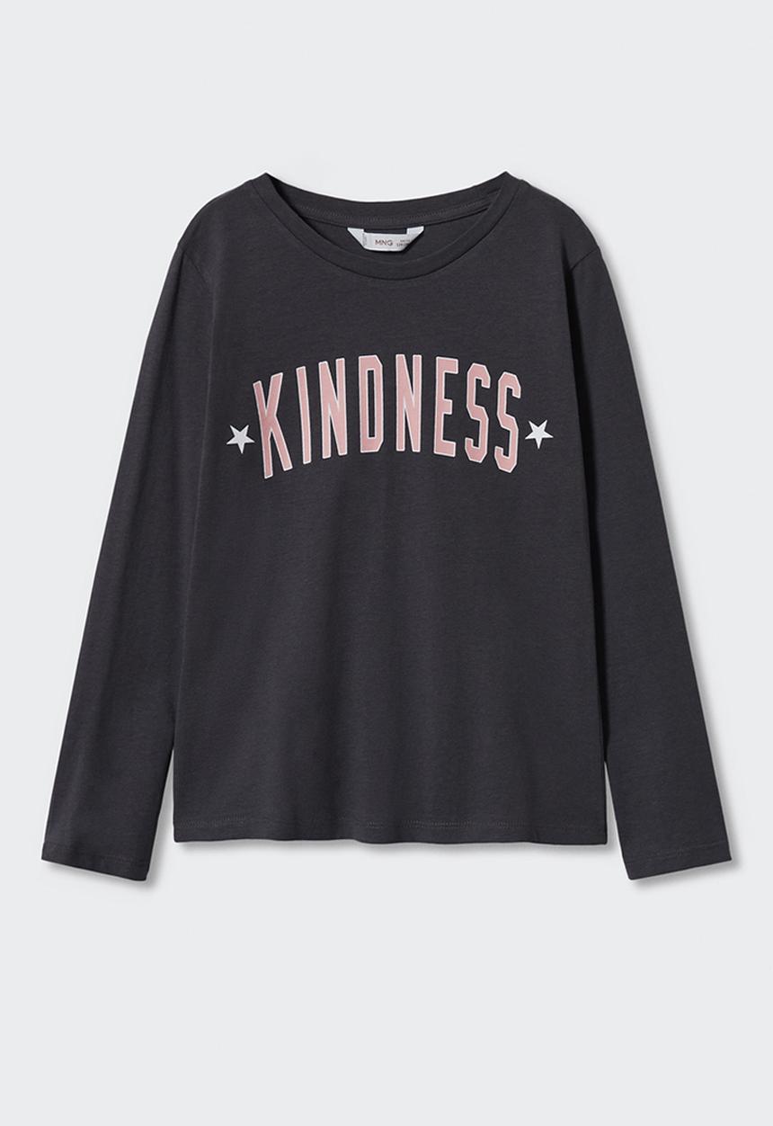 MANGO - T-shirt  sheldon - charcoal