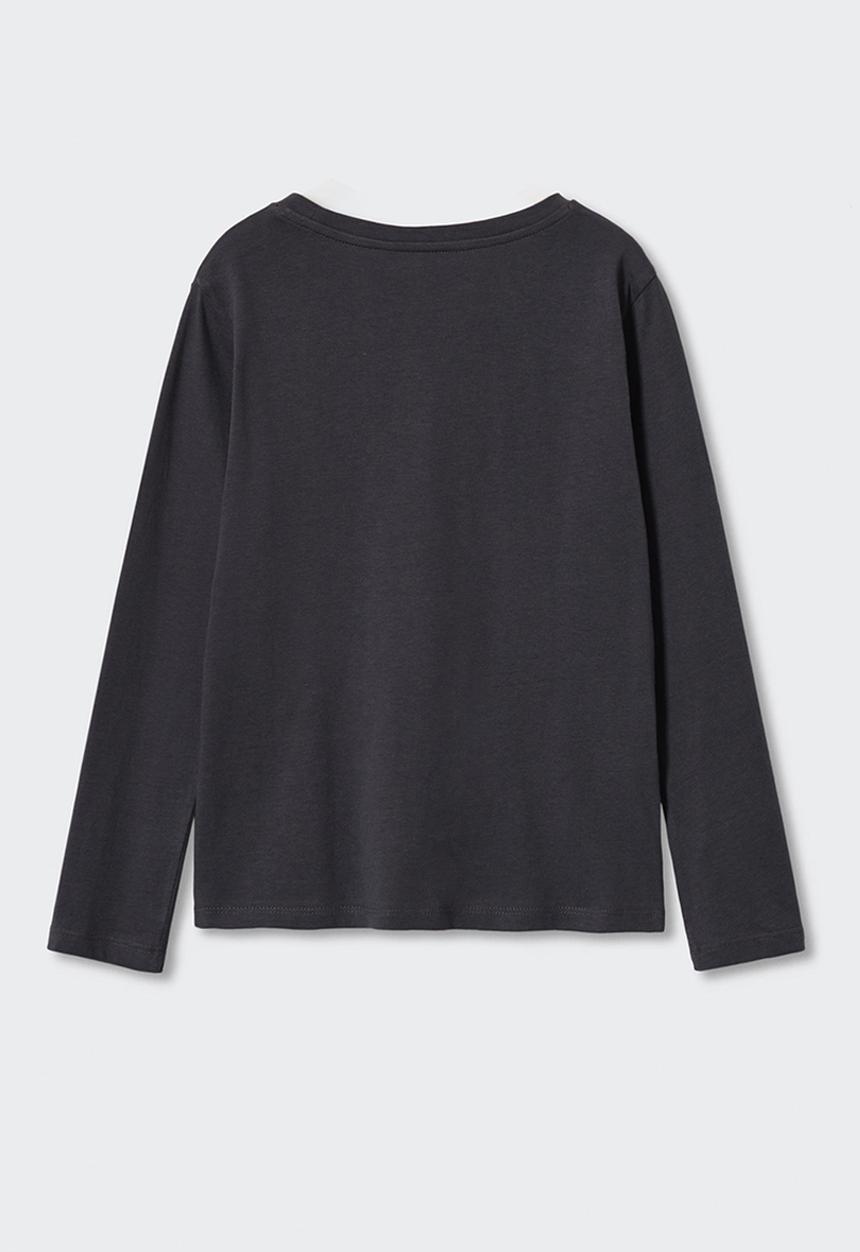 MANGO - T-shirt  sheldon - charcoal