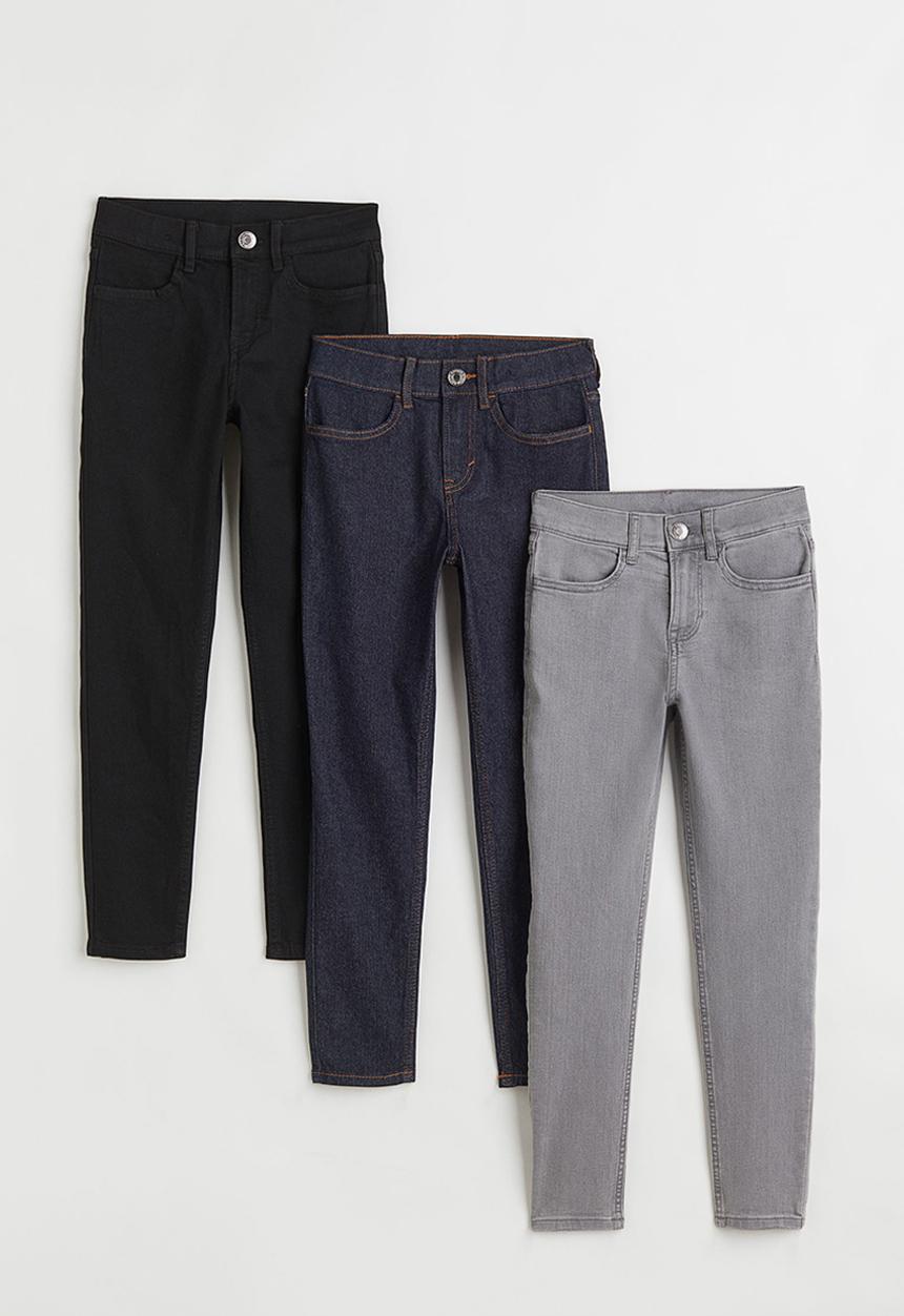 H&M - 3 Pack slim fit stretch jeans - multi 