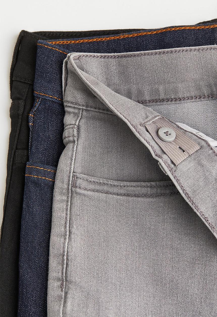 H&M - 3 Pack slim fit stretch jeans - multi 