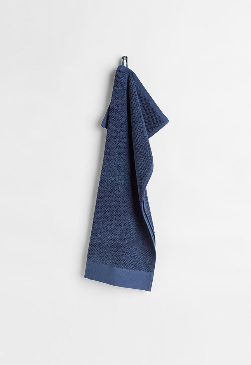 H&M - Cotton terry hand towel - blue