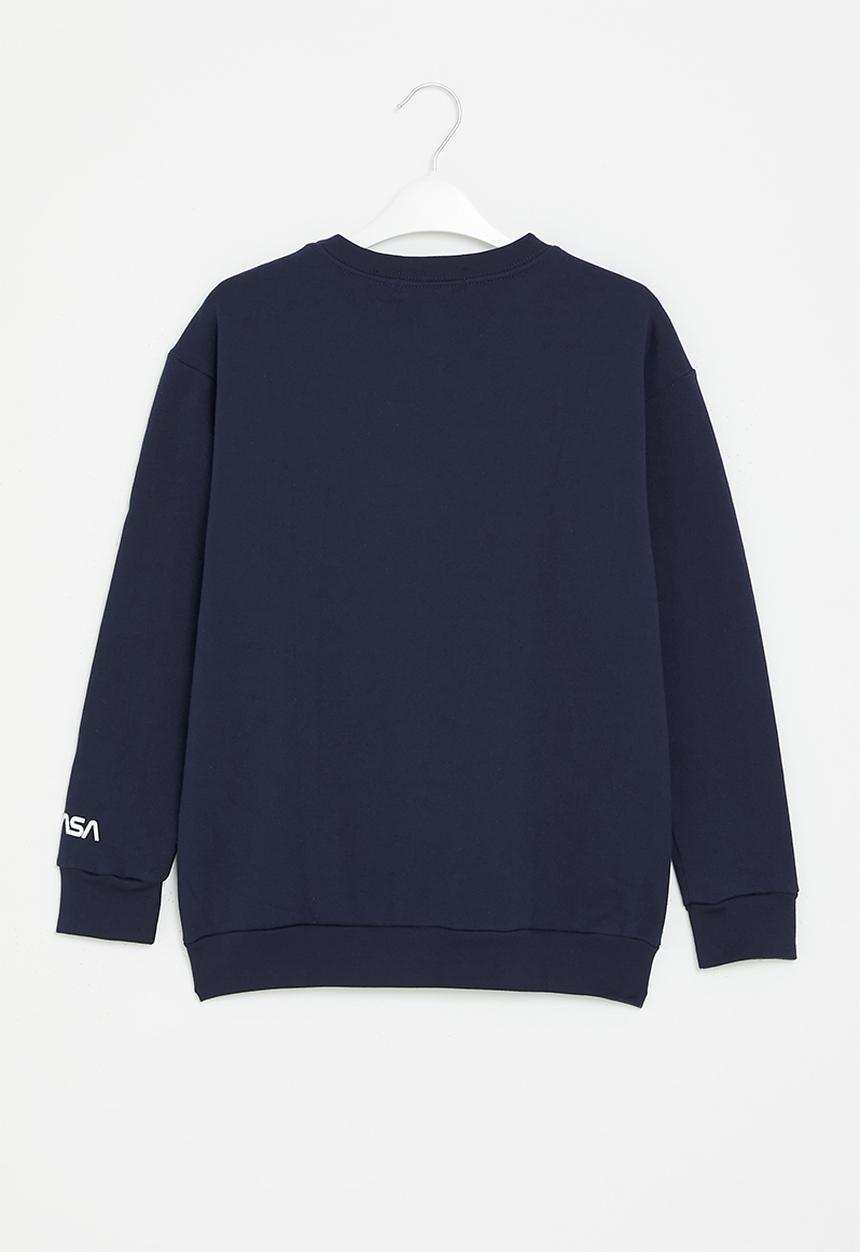 Superbalist - Older boys nasa crew graphic sweatshirt - navy