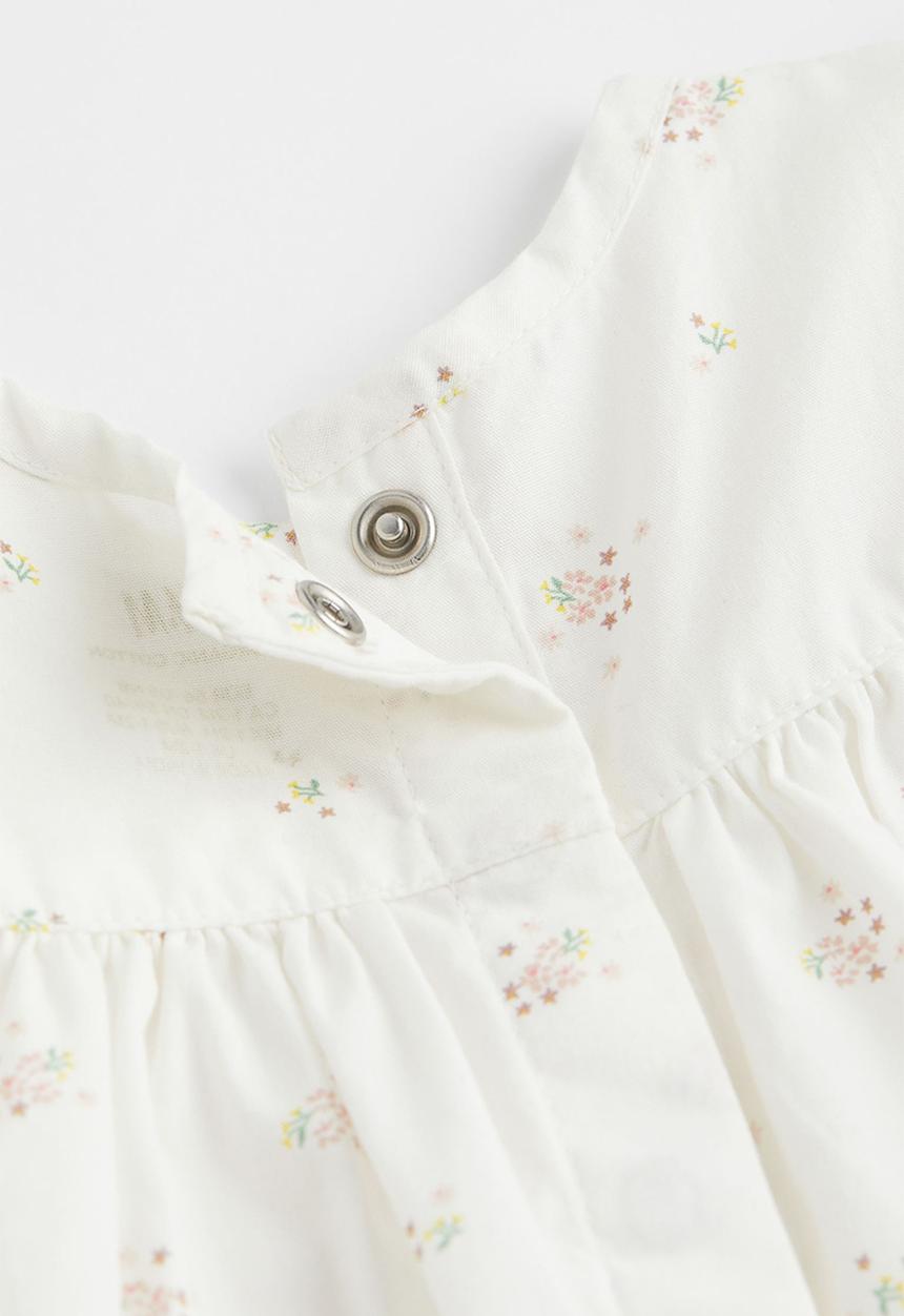 H&M - 2 Piece cotton set - natural white/floral
