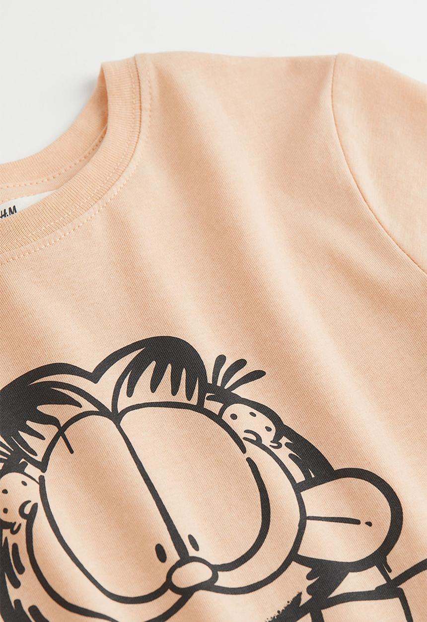 H&M - Printed T-shirt - beige/garfield