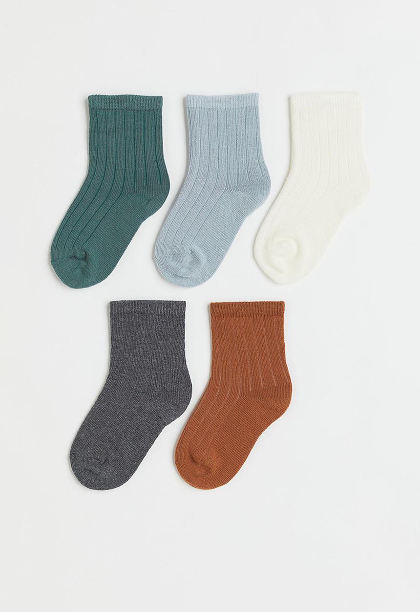 H&M - 5-Pack knitted socks - multi
