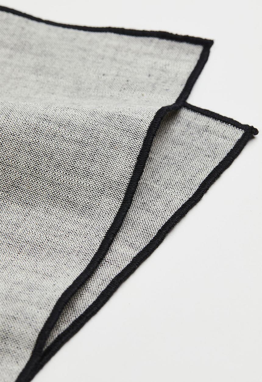 H&M - 4-pack linen-blend place mats - grey/multi