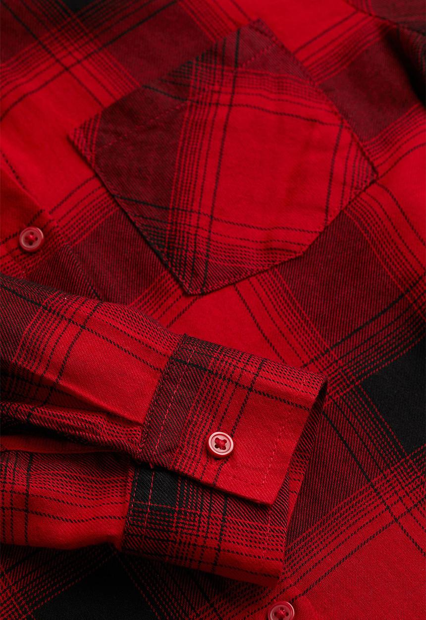 H&M - Cotton shirt - red/checked