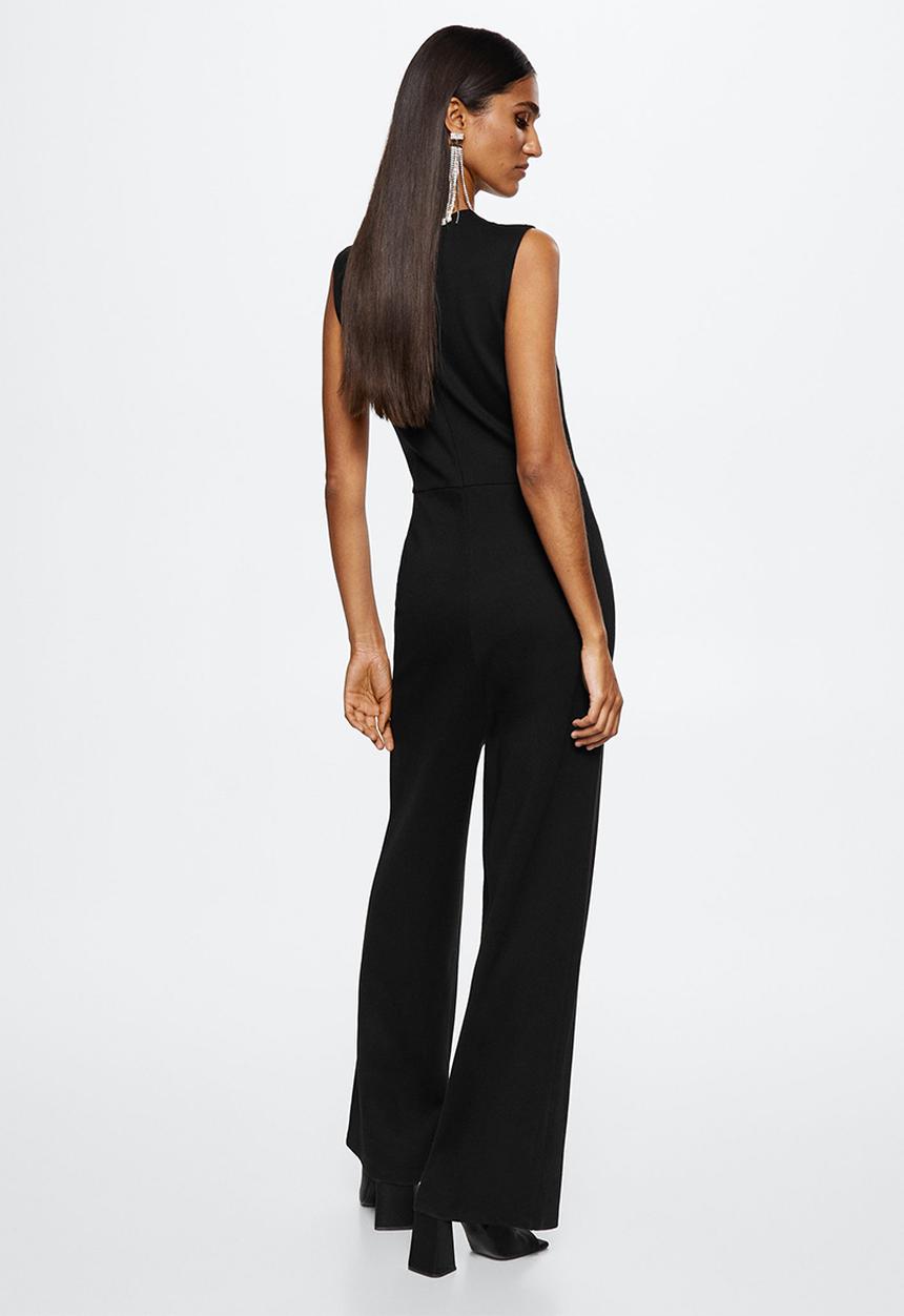 MANGO - Jumpsuit sade - black