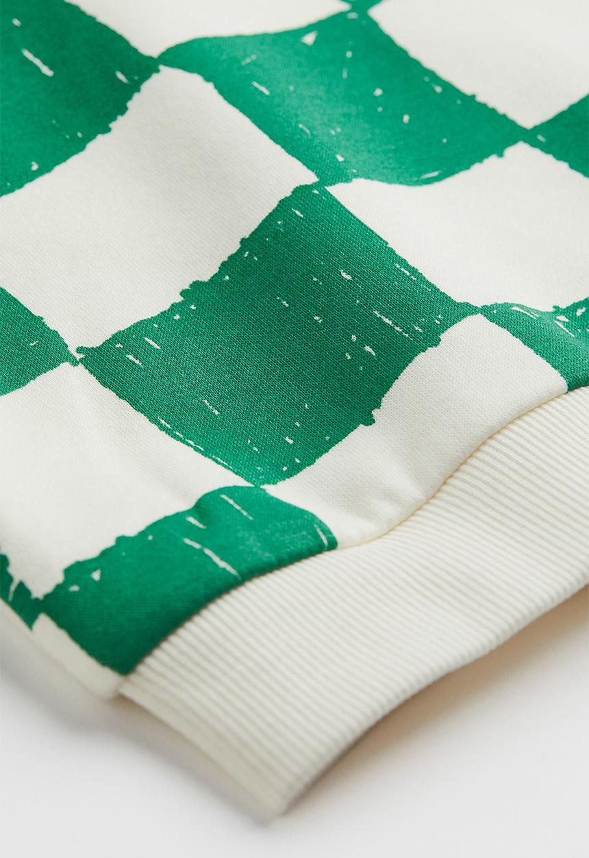 H&M - Sweatshirt - green/checked