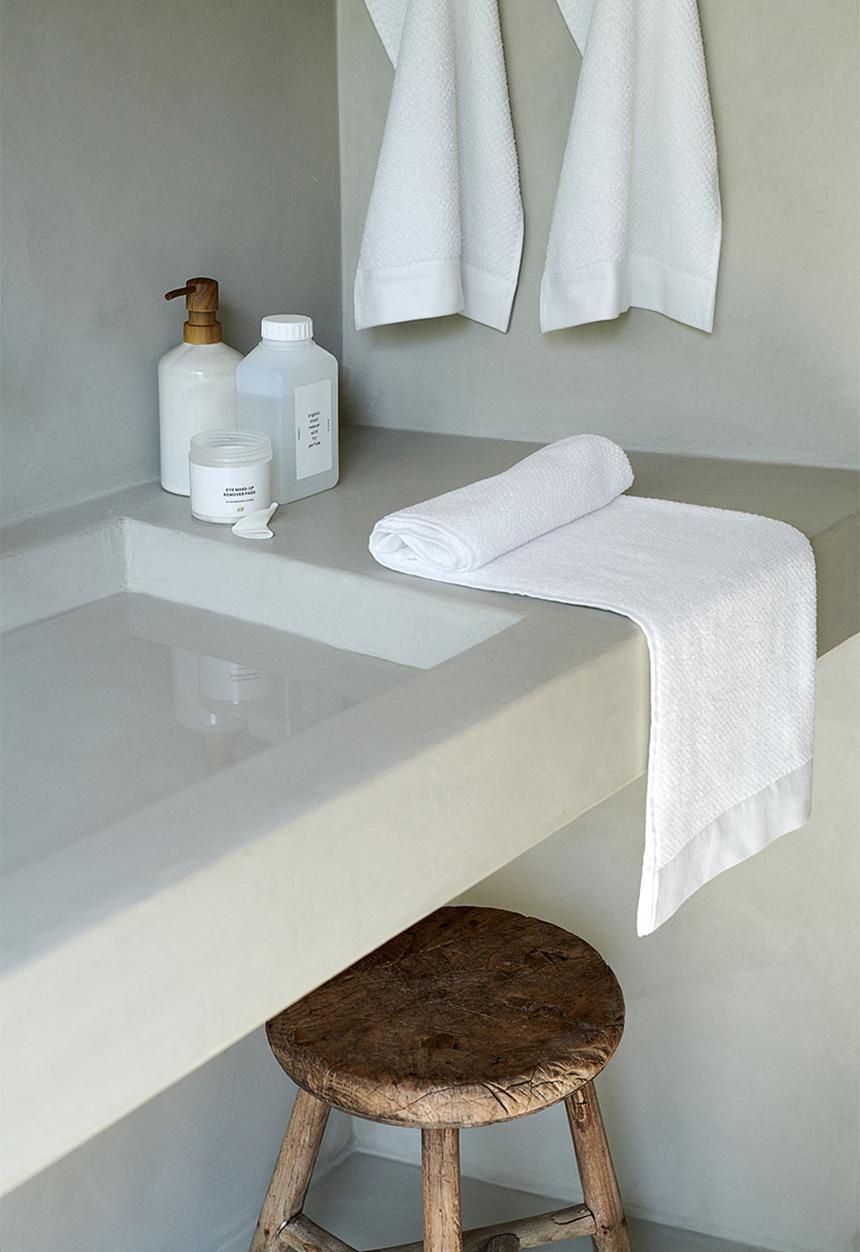H&M - 2-pack cotton terry guest towels - white