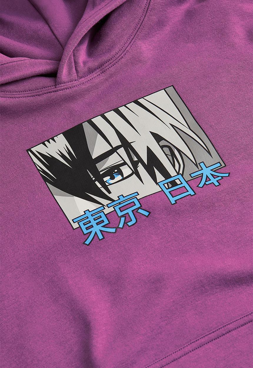 H&M - Oversized hoodie - purple/manga