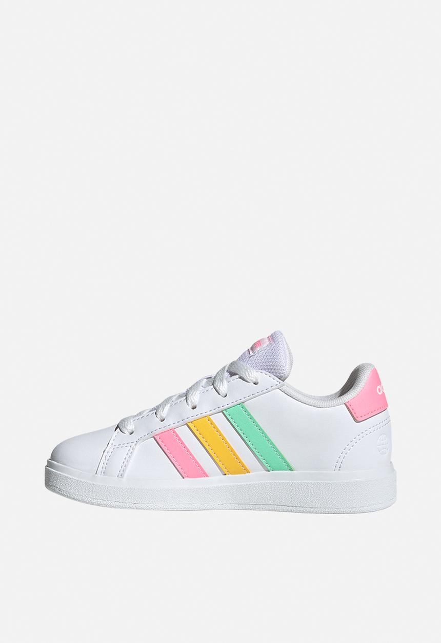 adidas Performance - Grand court 2.0 k - ftwr white/pulse mint/beam pink