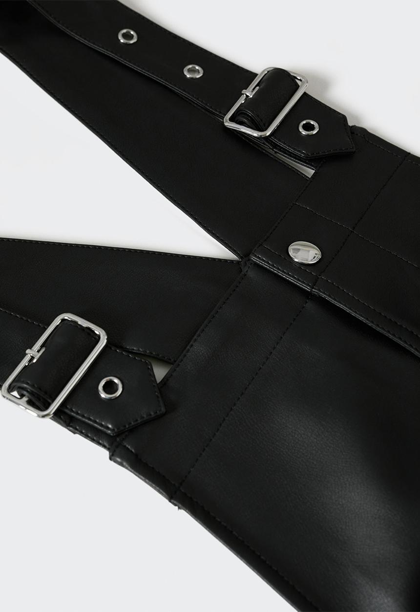MANGO - One-piece suit pin - black