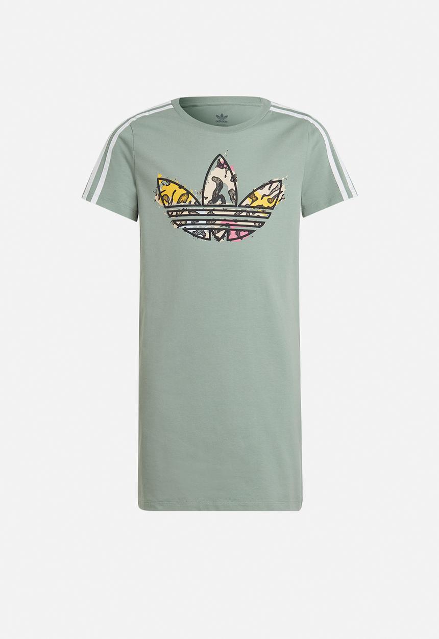adidas Originals - Tee dress - silver green