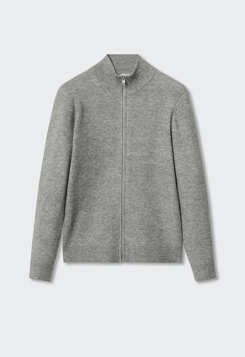 MANGO - Cardigan parkc - grey