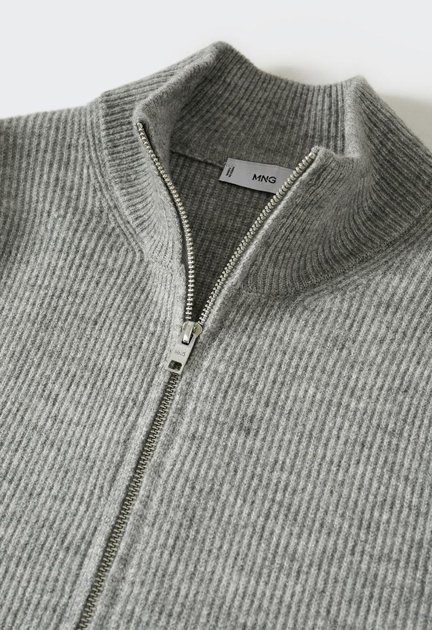 MANGO - Cardigan parkc - grey
