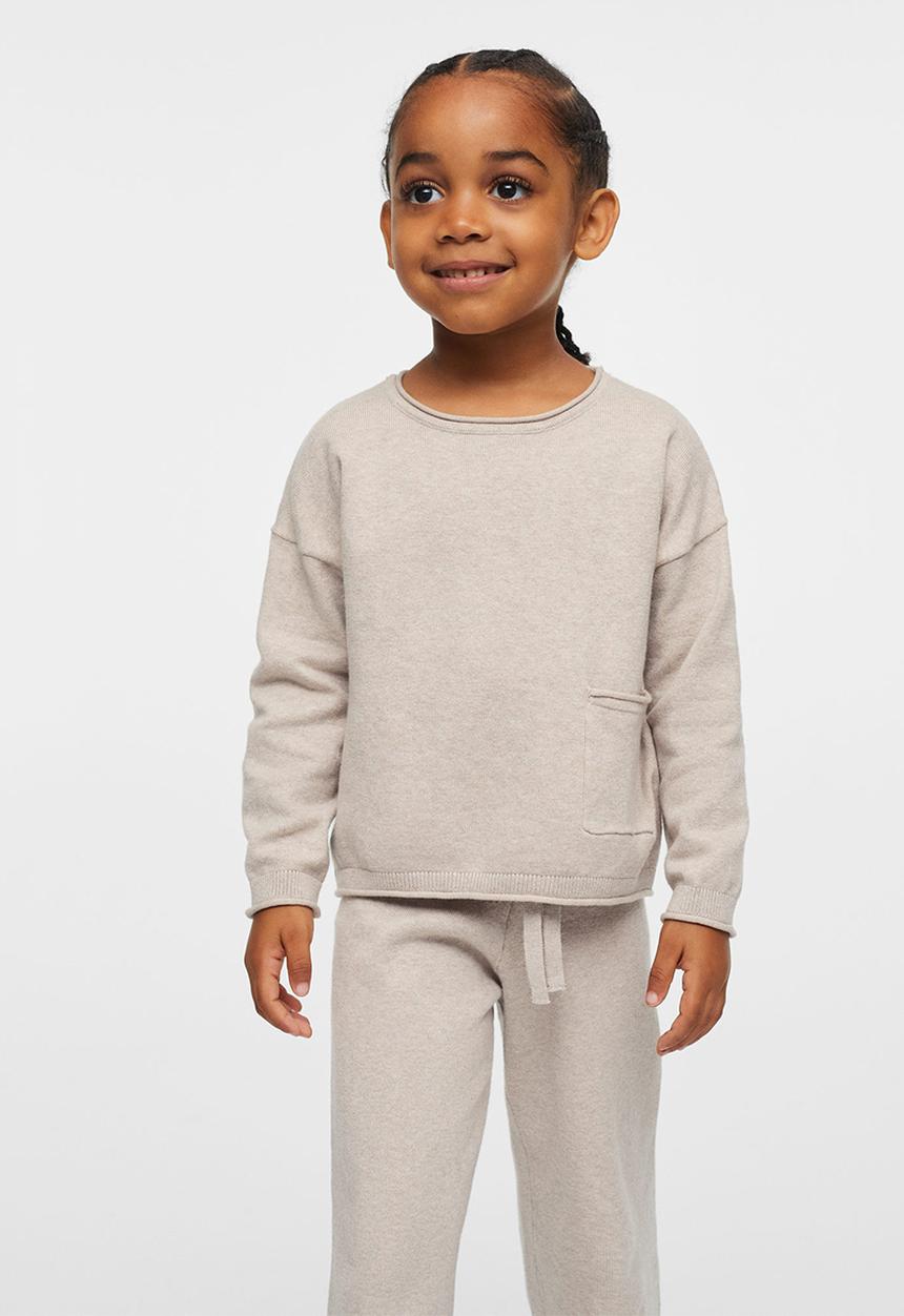 MANGO - Sweater  jinbe - brown