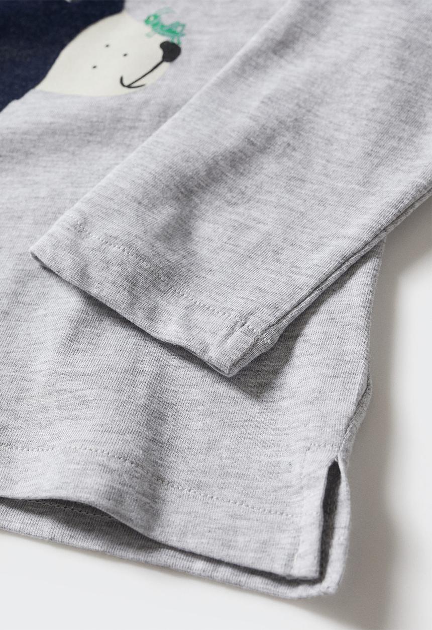 MANGO - T-shirt hey - grey