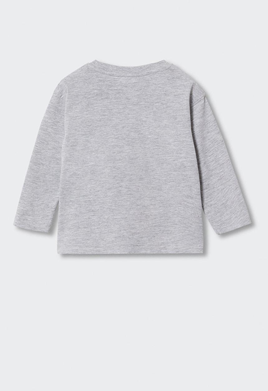 MANGO - T-shirt hey - grey