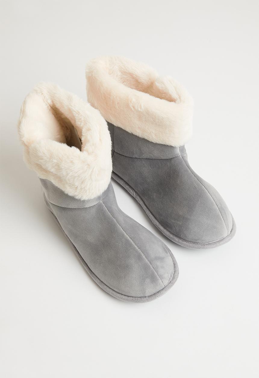 Hush Puppies - Casa slipper boot - grey