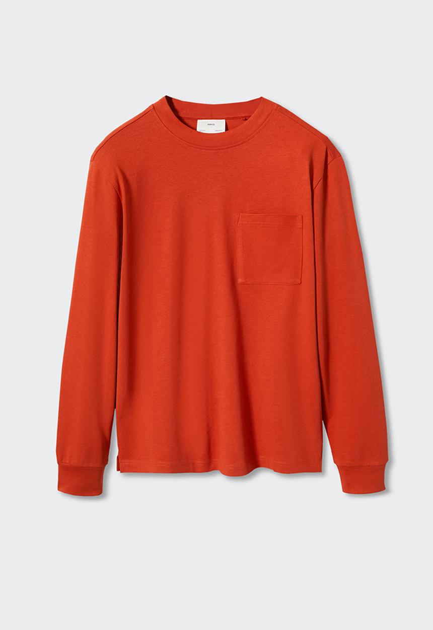 MANGO - T-shirt skater - orange 