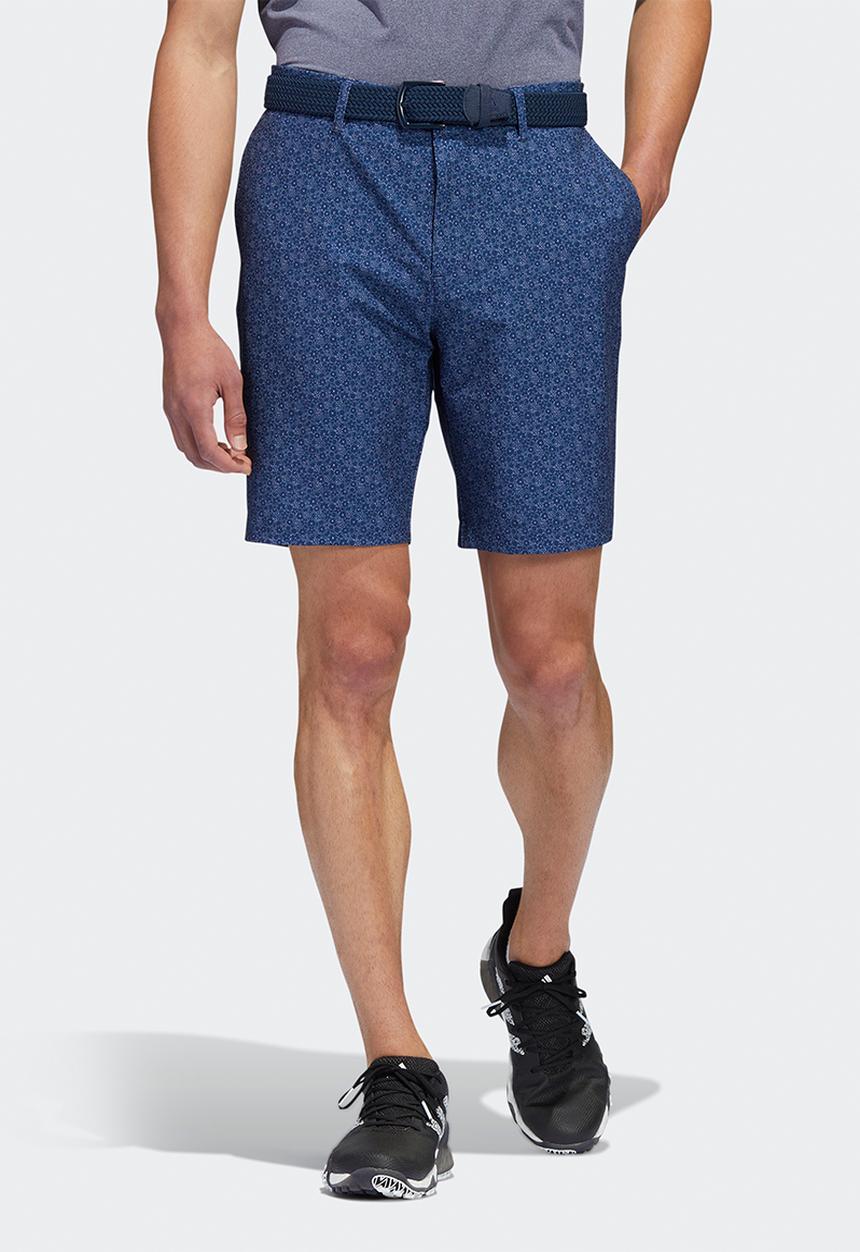 adidas Performance - Ultimate365 nine-inch printed golf shorts- collegiate navy & white
