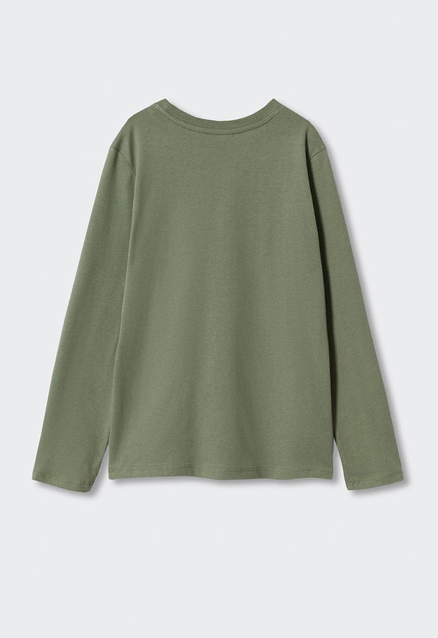 MANGO - T-shirt spencer - khaki