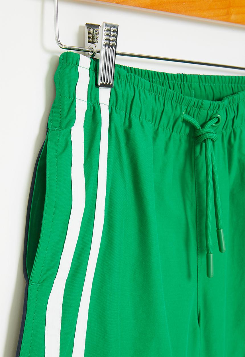 POLO - Boys crested short - green