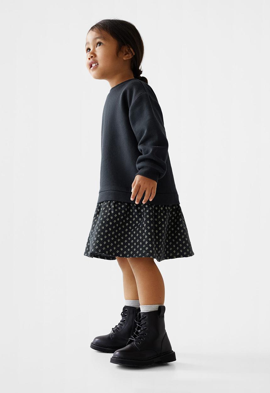 MANGO - Dress leo - navy